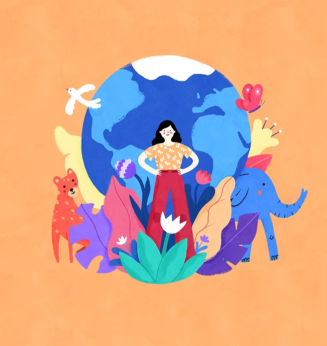 Illustration for the book Climate Change: The Choice is Ours