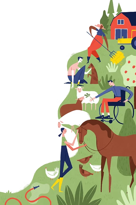 Illustration for the magazine Gemenskap & Påverkan