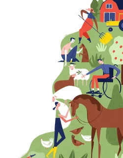 Illustration for the magazine Gemenskap & Påverkan