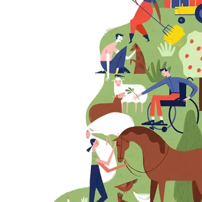 Illustration for the magazine Gemenskap & Påverkan