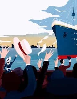 Illustration for the magazine Petit Sàpiens